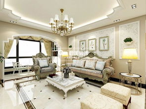 昆明海伦国际177㎡简欧风格住宅室内装修设计