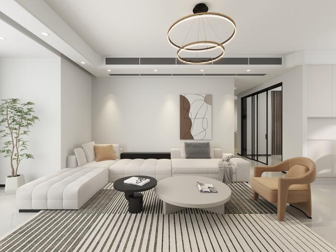 140平方现代简约四居室 以简驭繁，构筑静谧雅致生活空间